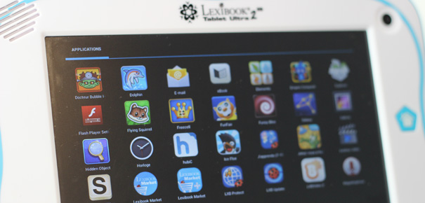 Interface de la tablette tactile pour enfant de Lexibook
